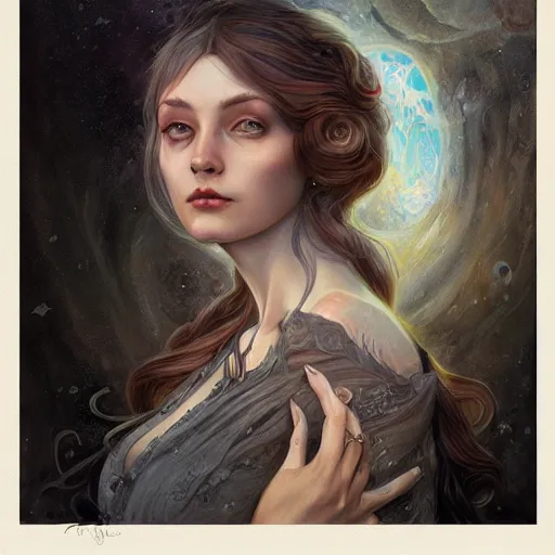 Image similar to a portrait in the style of anna dittmann and donato giancola and charles dulac.