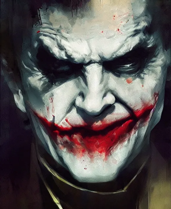 Prompt: joker by jeremy mann