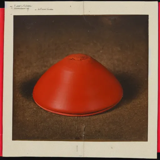 Image similar to A three color offset photography of single ((ethnographic )) object on display, anthropology of wonder, surrealism, exotic artifacts, colonial expedition, exhibition, 60s style
