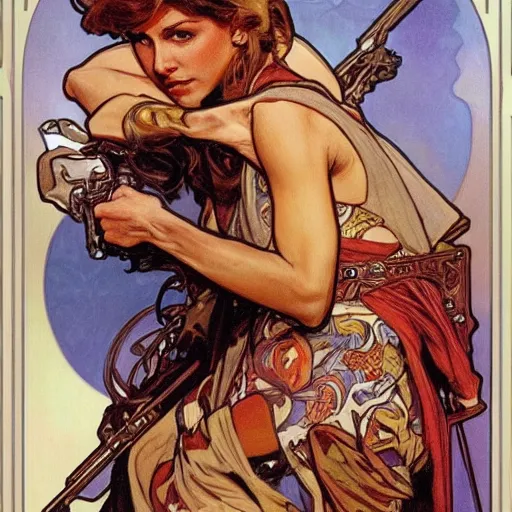 Prompt: Armbar. Epic painting by James Gurney, Alphonso Mucha.