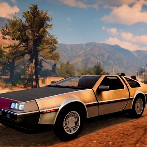 Image similar to delorean in red dead redemption 2