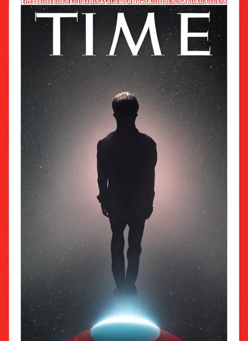 Image similar to TIME magazine cover, the coming AI singularity, 4k