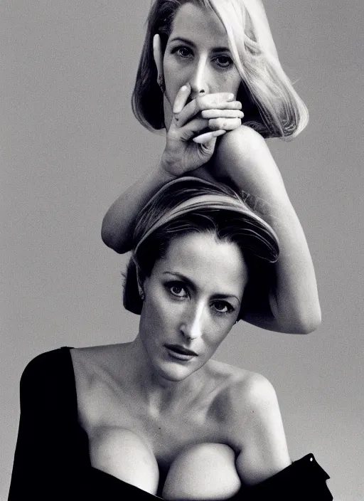 Image similar to a portrait of gillian anderson by mario testino, head shot, award winning, cover of vogue 1 9 6 7, sony a 7 r