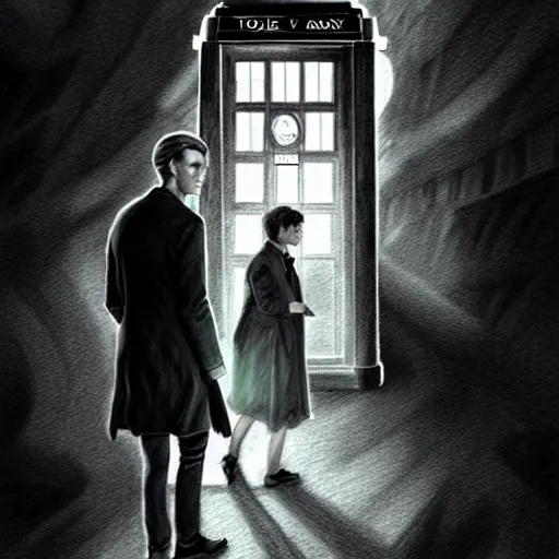 Prompt: beautiful lifelike award winning pencil illustration of the 1 1 th doctor greg rutkowski cinematic atmospheric