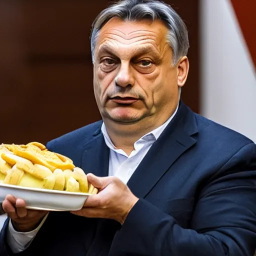 Image similar to Viktor Orban Starving