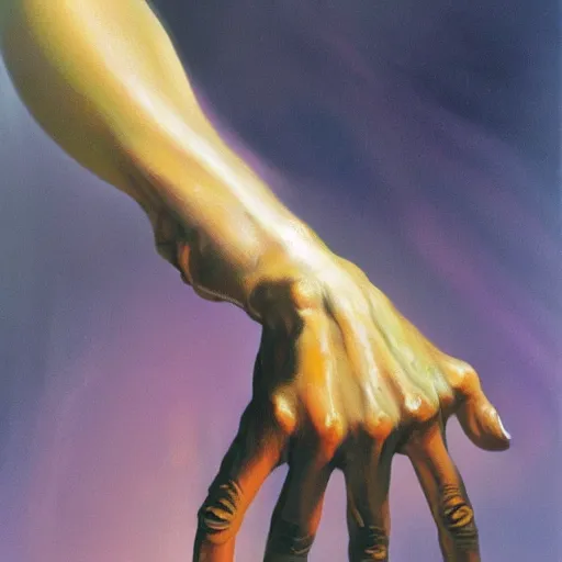 Image similar to a hand by boris vallejo