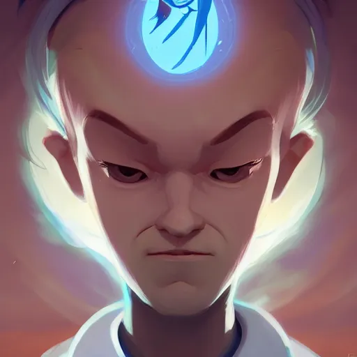 Image similar to face icon stylized minimalist wizard of the coast, loftis, cory behance hd by jesper ejsing, by rhads, makoto shinkai and lois van baarle, ilya kuvshinov, rossdraws global illumination