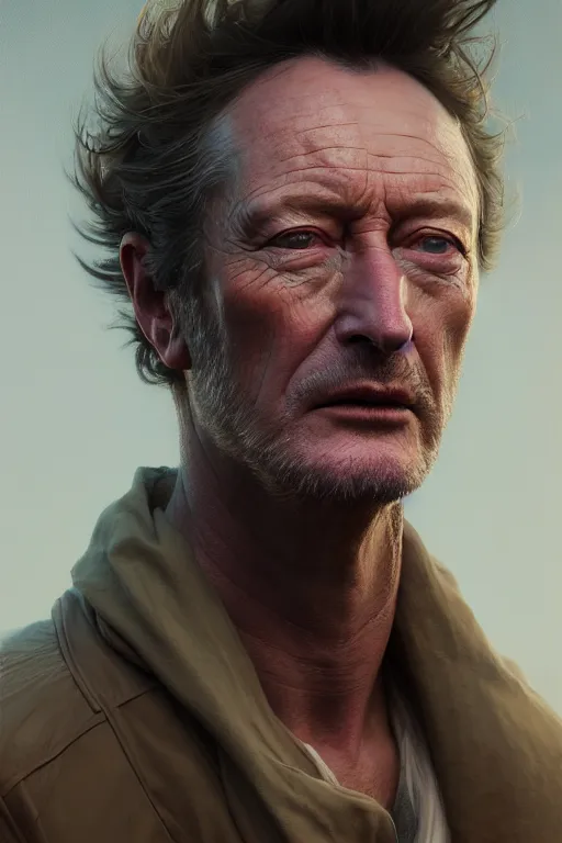 Prompt: ultra detailed close up facial portrait of bryan brown, extremely detailed digital painting, in the style of fenghua zhong and ruan jia and jeremy lipking and peter mohrbacher, mystical colors, rim light, beautiful lighting, 8 k, stunning scene, raytracing, octane, trending on artstation