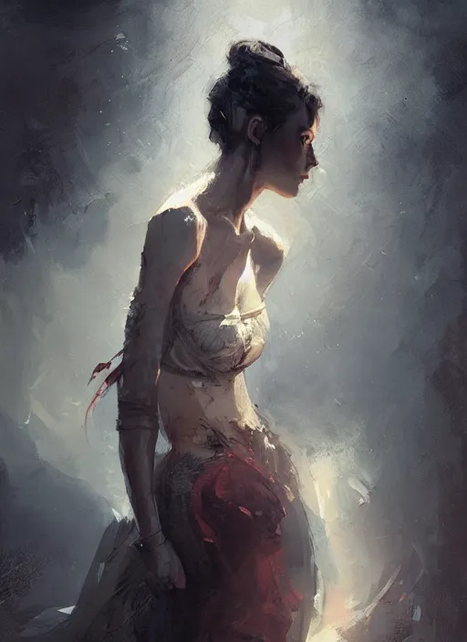 Prompt: female devil girl, beautiful face, rule of thirds, intricate outfit, spotlight, by greg rutkowski, by jeremy mann, digital painting