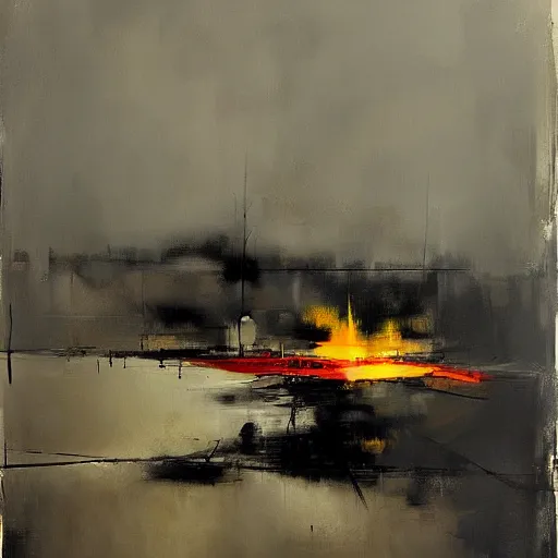 Image similar to by yves tanguay, by adrian ghenie bleak depth of field. a beautiful conceptual art of a bright & fiery soul a power to do great things ; but i fear you may one day unleash such a tempest of fire that you may consume yourself, & all the world around you.