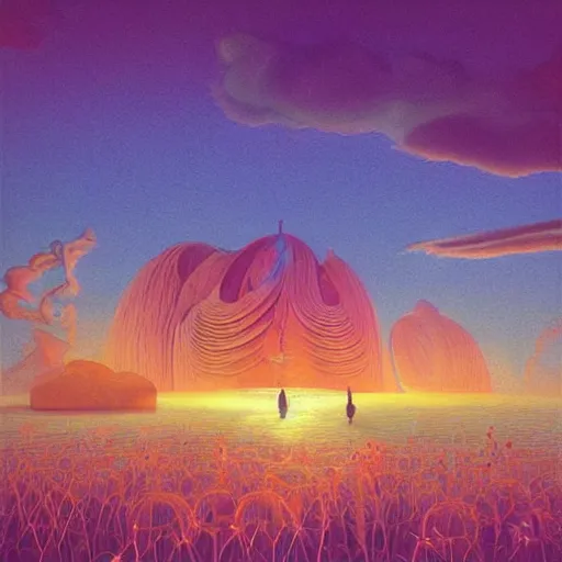 Image similar to beautiful colourful scene. digital artwork by vincent bons, michael whelan, beeple, remedios varo and gerardo dottori. grainy and rough. interesting pastel colour palette. beautiful light. oil and water colour based on high quality render.