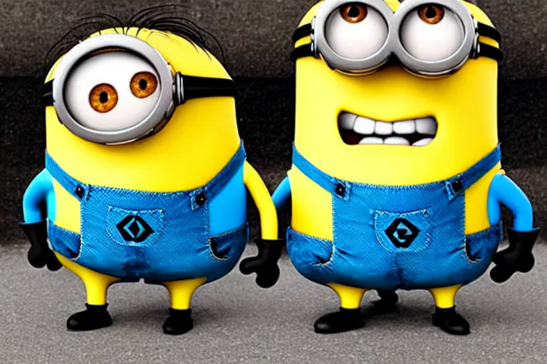 Image similar to Minion with downs syndrome