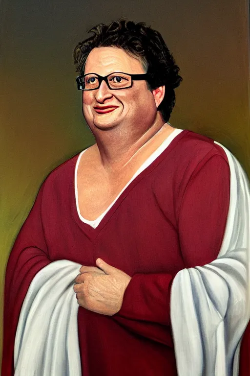 Prompt: Wayne Knight in an Elizabeth portrait, highly detailed,