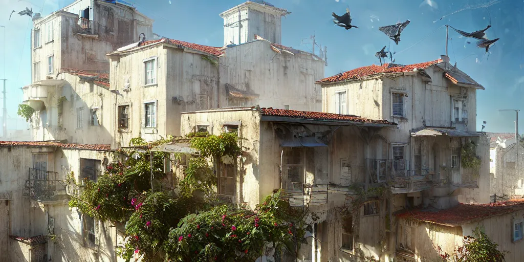 Prompt: lisbon, beautiful views, painterly concept art, joanna gaines, environmental concept art, farmhouse, magnolia, concept art illustration by ross tran, james gurney, by craig mullins, by greg rutkowski