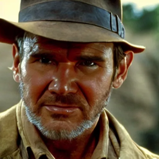Prompt: Indiana Jones in a movie based on the future.
