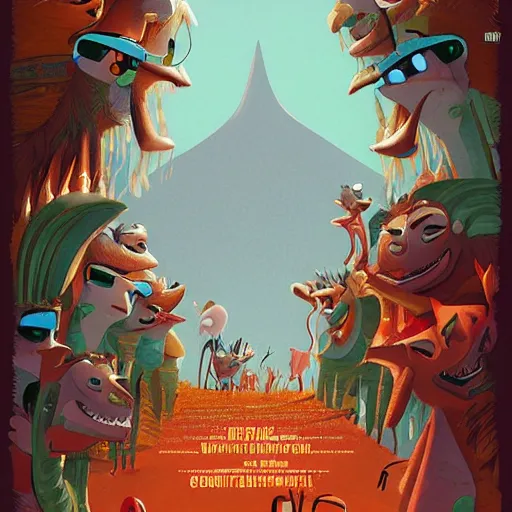 Prompt: The last Expedition to Brazil, movie poster, artwork by Cory Loftis