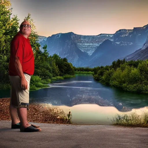 Image similar to Matt Foley living in a van down by the River, EOS 5D, ISO100, f/8, 1/125, 84mm, RAW Dual Pixel, Dolby Vision, HDR, Adobe, AI Enhanced