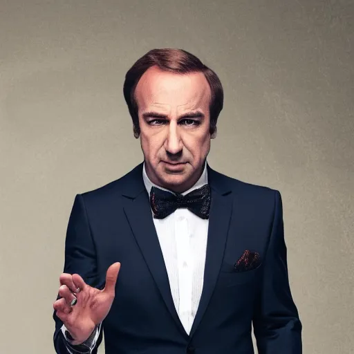 Prompt: among us saul goodman marriage