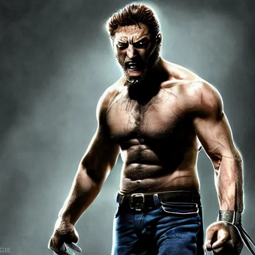 Image similar to tom hardy as wolverine from x - men digital art 4 k detailed super realistic