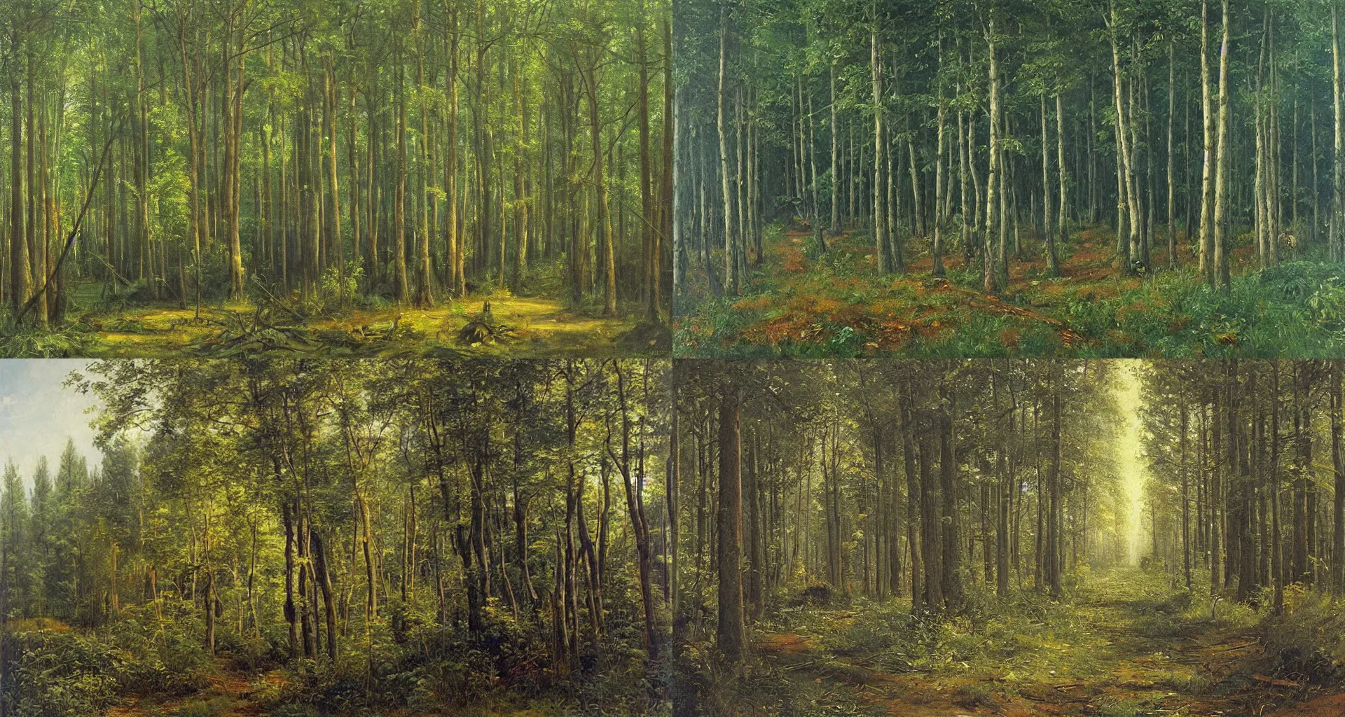 Prompt: forest, art by shishkin