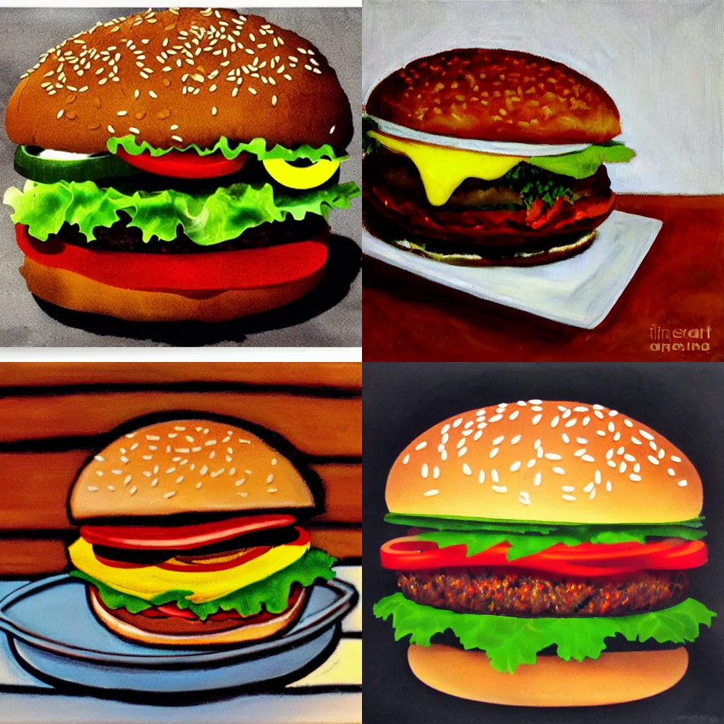 Prompt: hamburger, by Hooper Edward