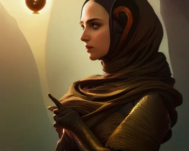 Image similar to photography of alia atreides of the knife, deep focus, dune, science fiction, intricate, elegant, highly detailed, digital painting, artstation, concept art, matte, sharp focus, illustration, hearthstone, art by artgerm and greg rutkowski and alphonse mucha