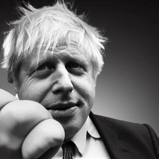 Prompt: Boris Johnson cradling can of Spaghetti-O's, beautiful, delicate, hyper realistic, 4K, HD