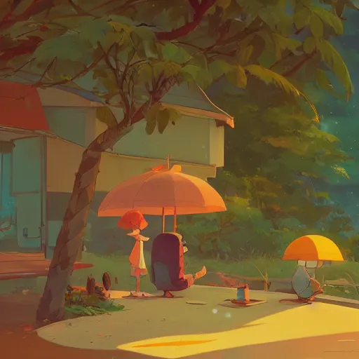 Image similar to enjoying the holidays in seychelles, detailed, cory loftis, james gilleard, atey ghailan, makoto shinkai, goro fujita, studio ghibli, rim light, exquisite lighting, clear focus, very coherent, plain background