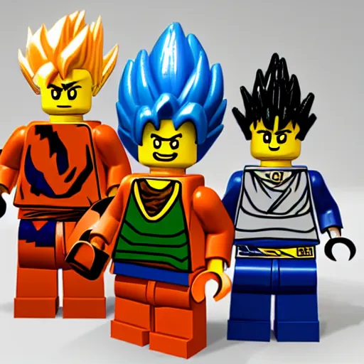 Prompt: Lego Dragon Ball Z