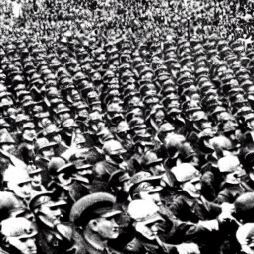 Image similar to third Reich rally, colored photograph