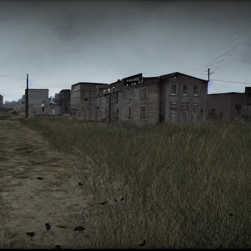 Image similar to dayz game background, abandoned city, 8k ultra realistic
