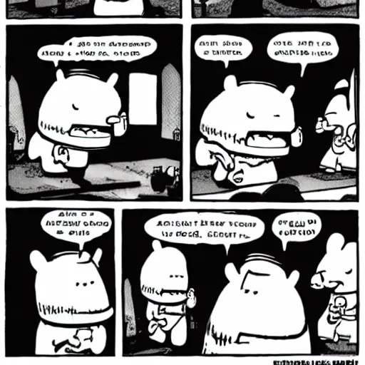 Image similar to achewood comic strip