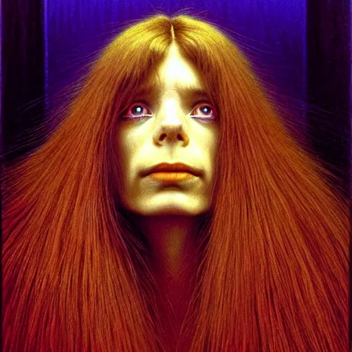 Prompt: uhd photorealistic portrait of cousin it at a hair salon, by tim hildebrandt, wayne barlowe, bruce pennington, donato giancola, larry elmore, by zdzislaw beksinski, arthur rackham, dariusz zawadz masterpiece, trending on artstation, cinematic composition, dramatic pose, studio lighting, hyperdetailed