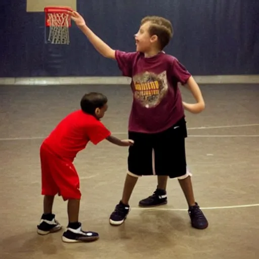 Image similar to midgets playing basketball