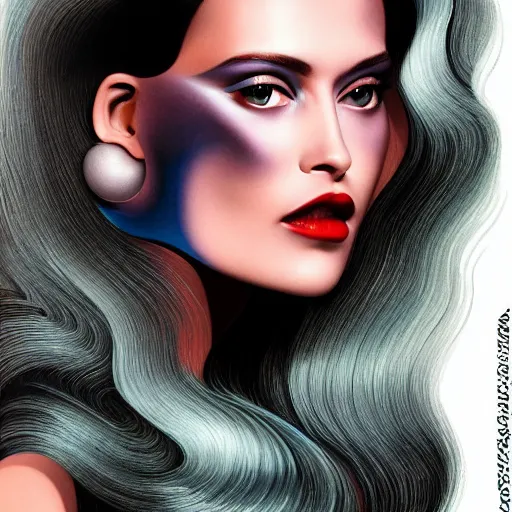 Image similar to beautiful matte airbrush glossy metal wavy shape, dull and cold colors, inspired by 8 0's airbrush illustrations, art by pater sato