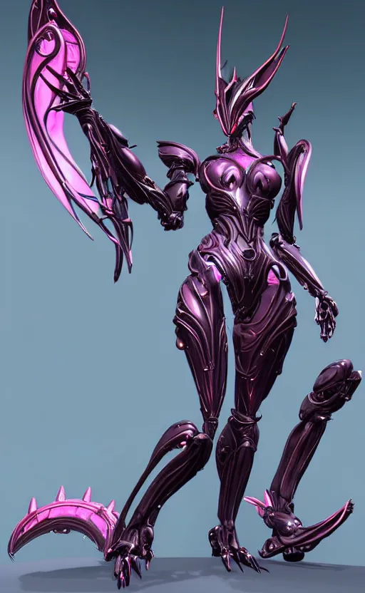 Prompt: extremely detailed goddess shot, front shot, low shot looking up, of a beautiful saryn warframe, that's a giant beautiful stunning anthropomorphic robot female dragon with metal cat ears, standing elegantly on a mountain, detailed sharp robot dragon claws, robot dragon feet, streamlined pink armor, thick smooth warframe thighs, long elegant tail, detailed warframe fanart, destiny fanart, high quality digital art, giantess art, furry art, 3D realistic, warframe art, Destiny art, furaffinity, DeviantArt, artstation, 8k HD, octane render