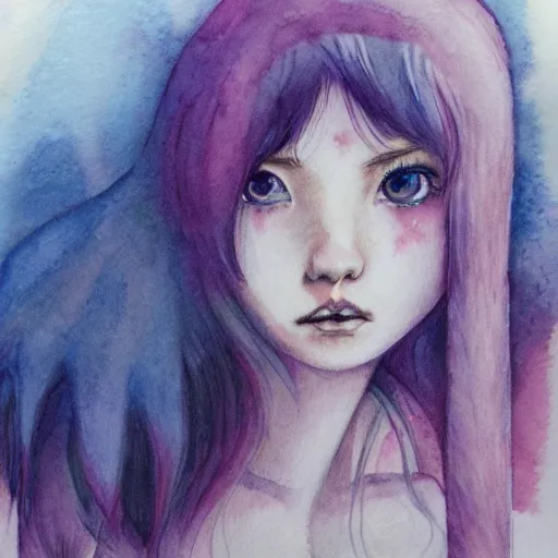 Prompt: water color on paper, ethereal pixie, highly detailed, artstation, masterpiece, award - winning,