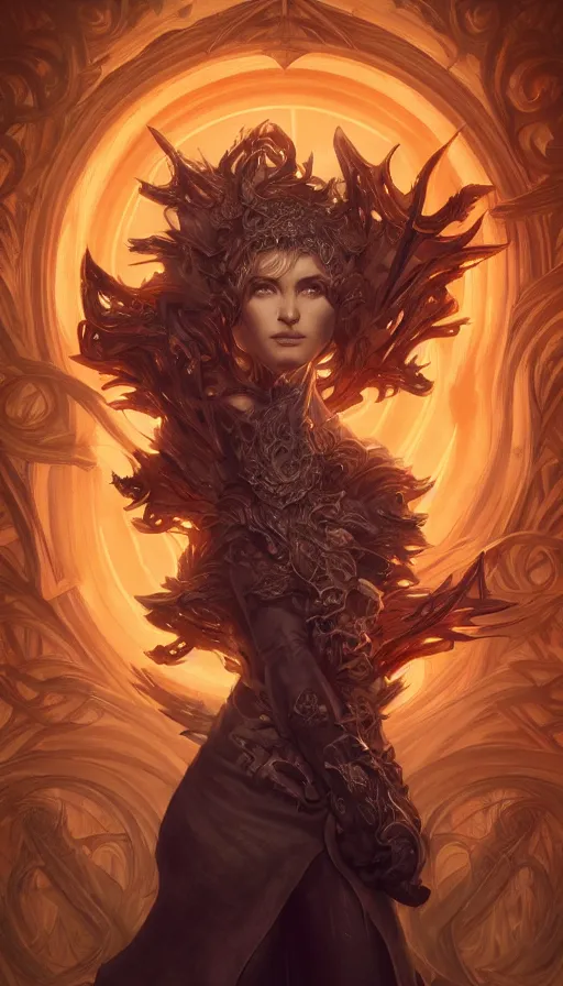 Prompt: soul hunters, fame of thrones, lord of daggers, pinup, neon, fibonacci, sweat drops, insane, intricate, highly detailed, digital painting, artstation, concept art, smooth, sharp focus, illustration, Unreal Engine 5, 8K, art by artgerm and greg rutkowski and alphonse mucha