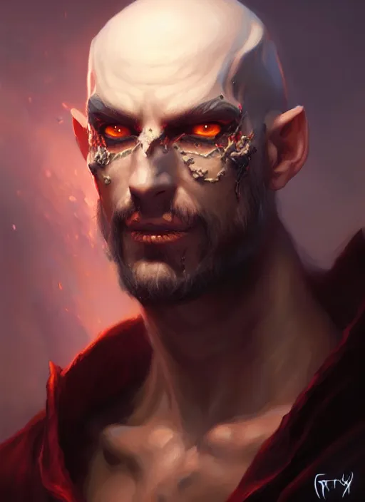Prompt: a _ fantasy _ style _ portrait _ painting _ of fiend oil _ painting _ unreal _ 5 _ daz. _ rpg _ portrait _ extremely _ detailed _ artgerm _ greg _ rutkowski _ greg