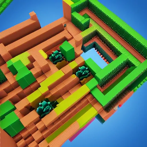 Image similar to voxel game