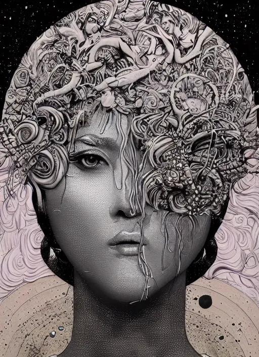 Prompt: Love goddess painting by Dan Hillier, trending on artstation, artstationHD, artstationHQ, 4k, 8k