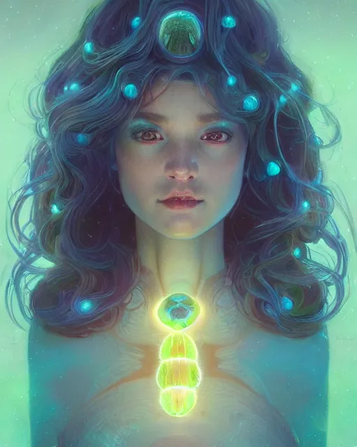 Prompt: one singular portrait of a cute bioluminescent caterpillar, highly detailed, digital painting, cinematic, hyper realism, dark retrowave, art by Stanley Lau and Artgerm and magali villeneuve and Alphonse Mucha, artstation, octane render, cgsociety