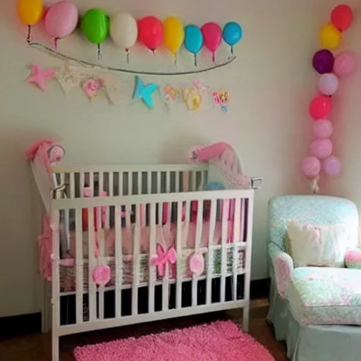 Image similar to kawaii baby room every baby could dream of