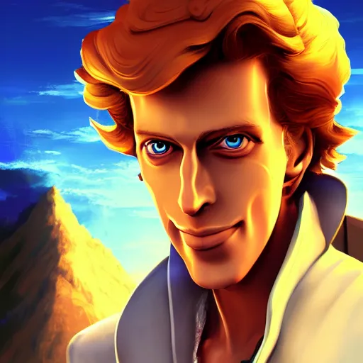 Image similar to Guybrush threepwood, digital painting, 4k, anime key visual, artstation, kuvshinov ilya