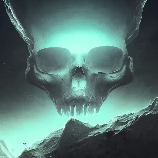 Image similar to planet that looks like a skull, natural, ultra detail. digital painting, beautiful, concept art, ethereal, cinematic, epic, 8k, high detail, Artstation, Trending on Artstation, Artstation HQ, Artstation HD, deviant art, Pinterest, digital art,