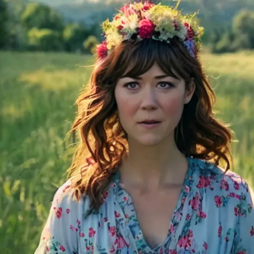 Image similar to film still of mary elizabeth winstead in midsommar 2 ( 2 0 2 4 )