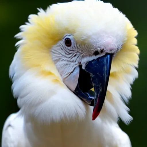 Image similar to close up of an albino macaw phwasant