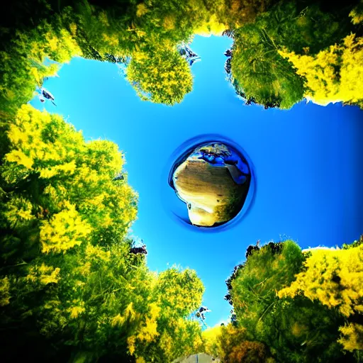 Image similar to upside down world