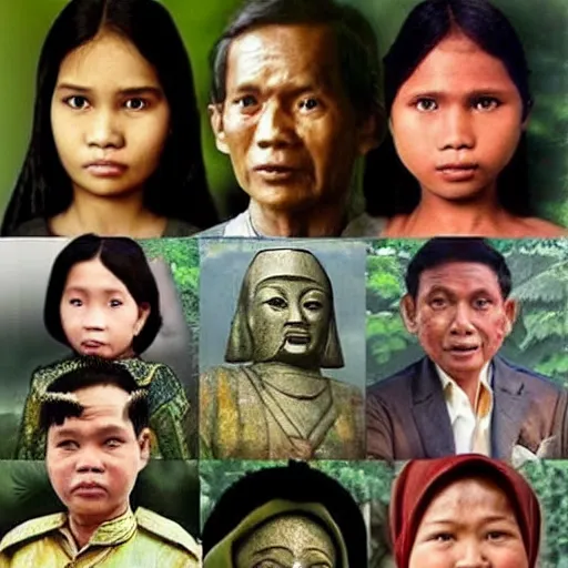 Image similar to indonesia history, perfect faces