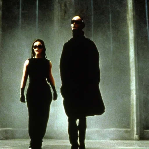 Prompt: emma watson, movie still the matrix ( 1 9 9 9 )